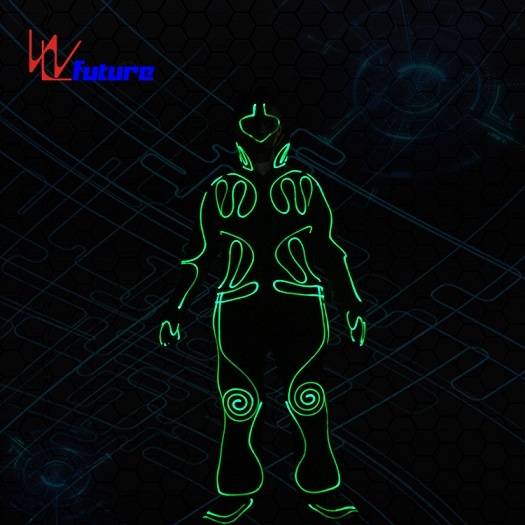 WL-0251 wireless control Fiber Optic Light boys group dance costumes performance wear glow in the dark dresses LED Suits