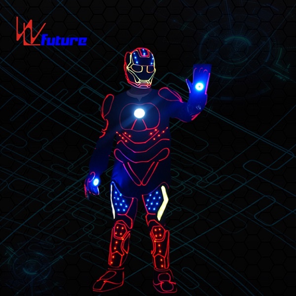 WL-0239 433 Wireless control LED Tron costume Robot Costume Ironman LED cosplay costume for dancer