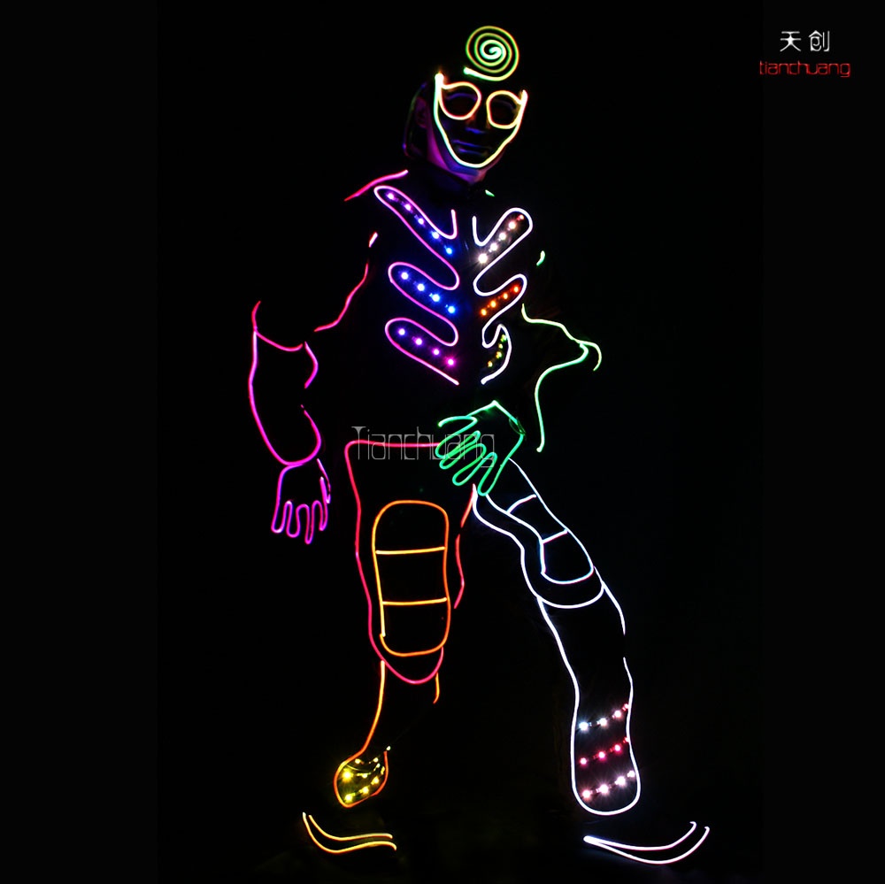 TC-0149 LED Fiber optic jumpsuits