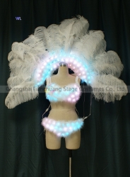 TC-0187 Victorias secret Full color LED bikini  performance costume