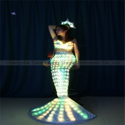 TC-0189 led full color sexy cosplay  mermaid costume