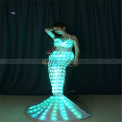 TC-0189 led full color sexy cosplay  mermaid costume