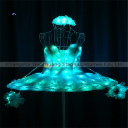 TC-190全彩LED芭蕾舞蹈裙表演服
