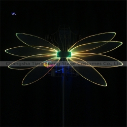 TC-0196 full color Led  light up fiber optic butterfly wings