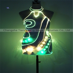 TC-208 Full color LED short skirt performance costume