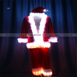 TC-209 LED full color  Santa Claus performance costume