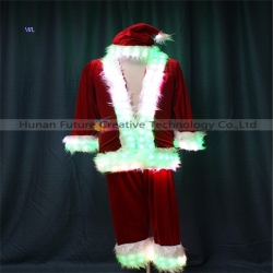 TC-0209 LED full color  Santa Claus performance costume