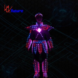 WL-0254 Wireless Control LED Future Warrior Robot Costume LED Dance Costume Myth figure Nezha Luminous Clothing