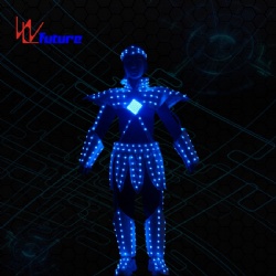 WL-0254 Wireless Control LED Future Warrior Robot Costume LED Dance Costume Myth figure Nezha Luminous Clothing