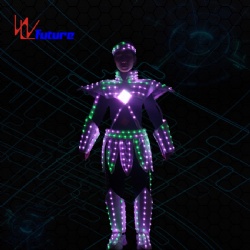 WL-0254 Wireless Control LED Future Warrior Robot Costume LED Dance Costume Myth figure Nezha Luminous Clothing