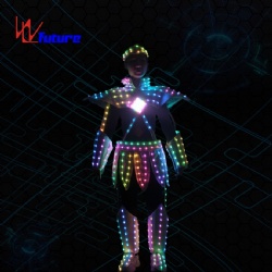 WL-0254 无线控制LED未来战士机器人表演服，LED舞蹈服， 神话人物哪吒发光服