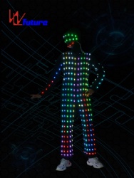 WL-0232 无线控制 LED舞蹈表演服，LED舞台表演服，LED连体服，夜晚舞蹈用