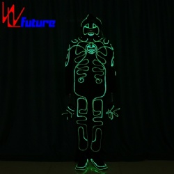 WL-0218 wireless remote control Fiber Optic luminous Dance Costume boys group stree dance tron costume trainingdancewear