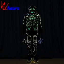 WL-0218 wireless remote control Fiber Optic luminous Dance Costume boys group stree dance tron costume trainingdancewear