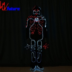 WL-0218 wireless remote control Fiber Optic luminous Dance Costume boys group stree dance tron costume trainingdancewear