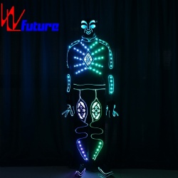 WL-0217 wireless control Fiber Optic & LED Costumes LED Robot Costume boys group uniform LED Tron Costume glow in the dark dresses