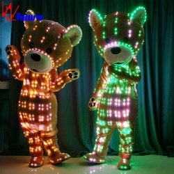 WL-0228 无线远程控制 LED卡通熊表演服 LED吉祥物/玩偶表演服 街头表演，商场推广