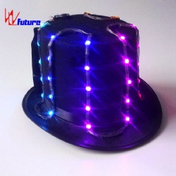 WL-0154 wireless control Blinking LED Hat for Stage Performance LED Dance Costumes Props Hat LED Dance Props performance wear