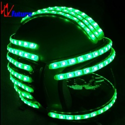 WL-0137 Wireless control Programmable Luminous Helmet  Super-man smart motorcycle LED Dance Props Helmet