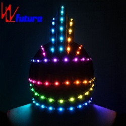 WL-0133 wireless control programmable LED Dance Props Helmet LED Light Costumes Props Helmet LED Generals / Soldiers Helmet