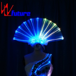 WL-0175 wireless control Programmable LED Light Dance Props Fan Headwear Luminous Headwear LED Hair Props