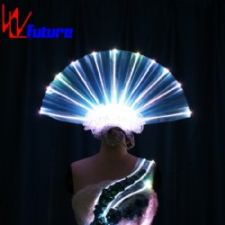WL-0175 wireless control Programmable LED Light Dance Props Fan Headwear Luminous Headwear LED Hair Props