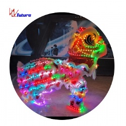 LED mini Lion dance Costumes LED Light Chinese Traditional Festival Dance Lion Kung Fu Traditional Event use