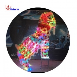 LED mini Lion dance Costumes LED Light Chinese Traditional Festival Dance Lion Kung Fu Traditional Event use