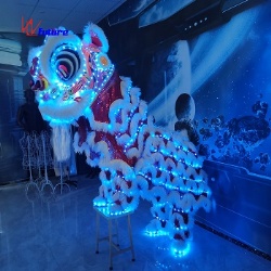 LED迷你舞狮服装 LED灯中国传统节日舞狮 功夫 传统活动用
