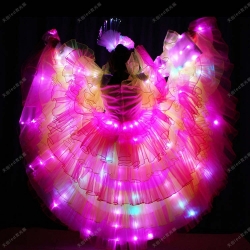 TC-0173 led dress,led costumes,fabir optic costumes