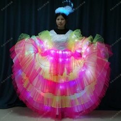 TC-0173 led dress,led costumes,fabir optic costumes