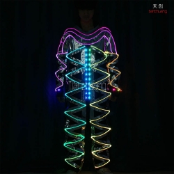 TC-0172-A fiber optic costumes led light costumes