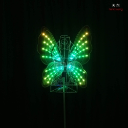 TC-0171-E full color led light up fiber optic butterfly wings