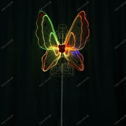TC-0171-D full color Led  light up fiber optic butterfly wings