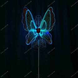 TC-0171-D full color Led  light up fiber optic butterfly wings