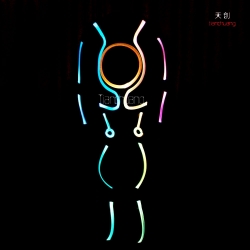 TC-099 full color fiber optic costumes
