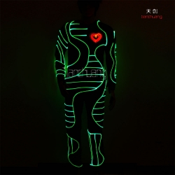 TC-068 full color optic fiber light costume