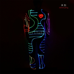 TC-068 full color optic fiber light costume