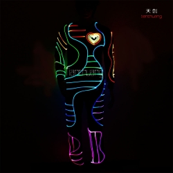 TC-068 full color optic fiber light costume