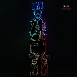 TC-053 LED fiber optic costumes