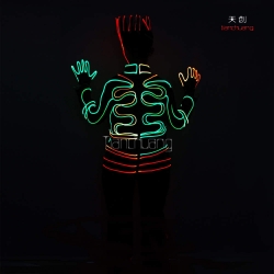 TC-053 LED fiber optic costumes