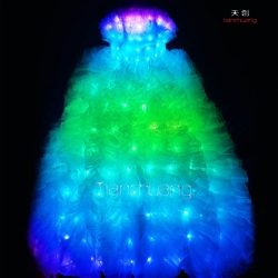 TC-021 full color led wedding dress